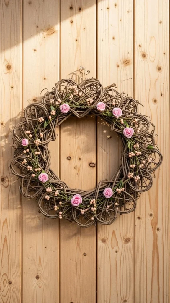 Valentine Heart Vine Wreath