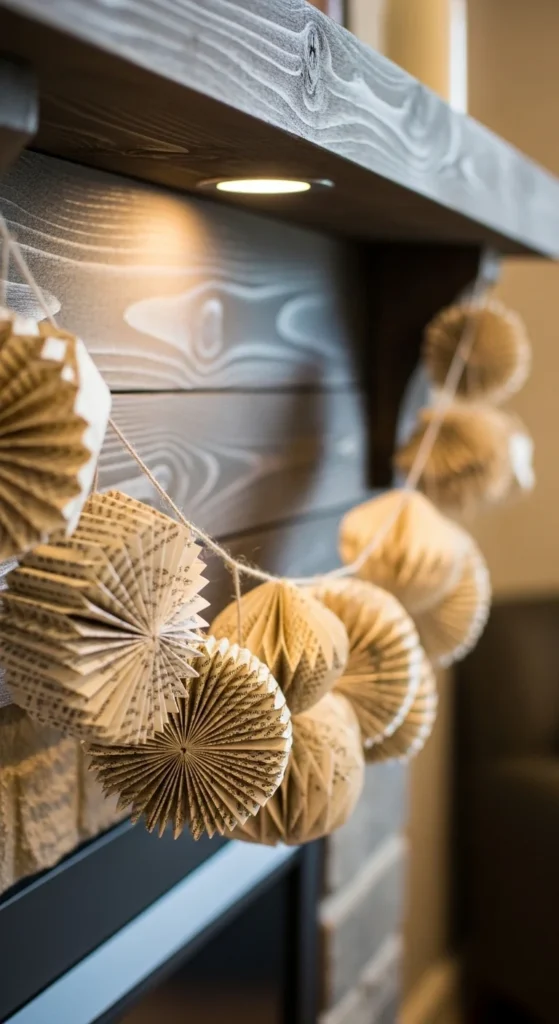 Vintage Book Page Garland