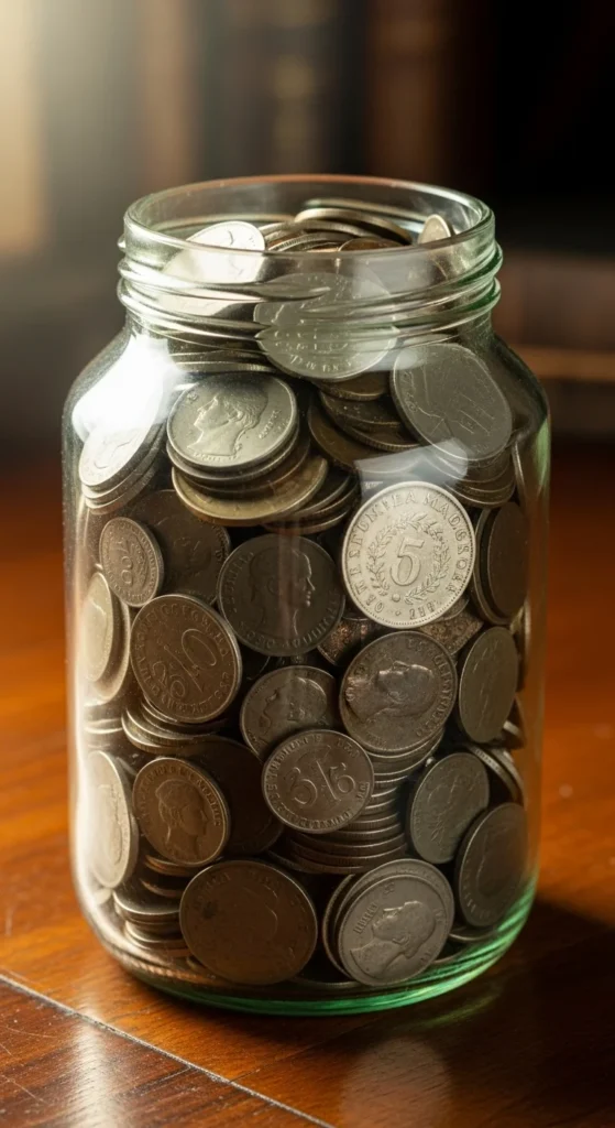 Vintage Coin Jar