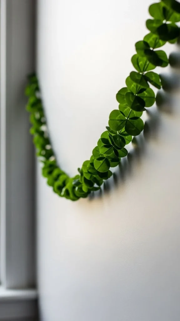 Wall-Length Clover Garland