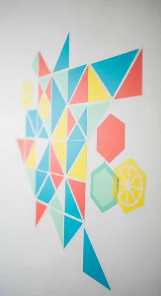 Washi Tape Wall Shapes