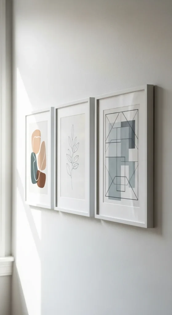 White Framed Wall Art Refresh
