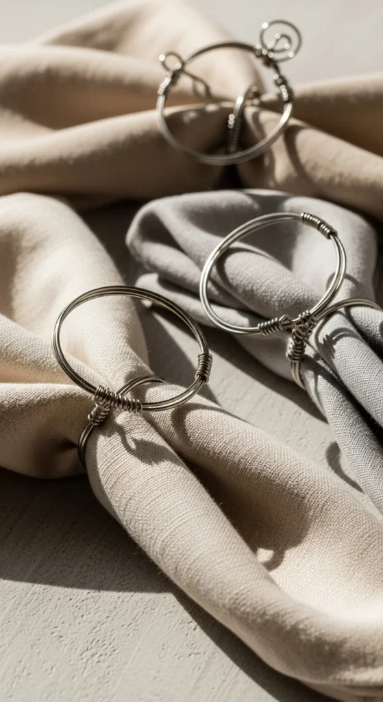 Wire-Wrapped Napkin Rings
