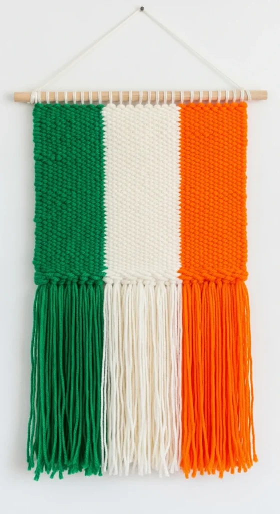 Woven Yarn Flag Wall Hanging