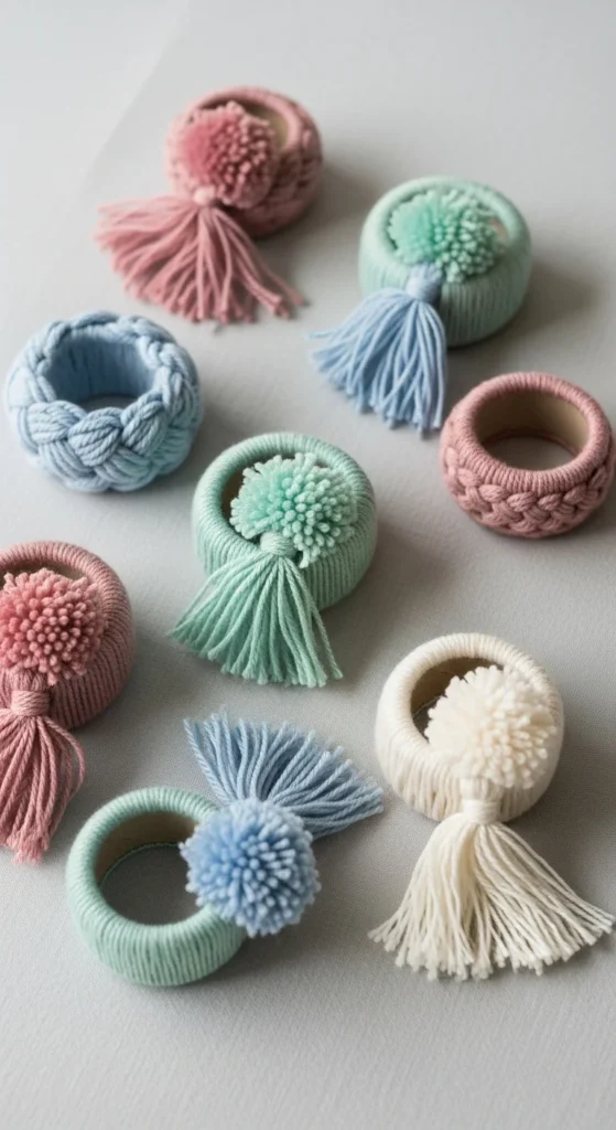 Yarn-Wrapped Cardboard Rings