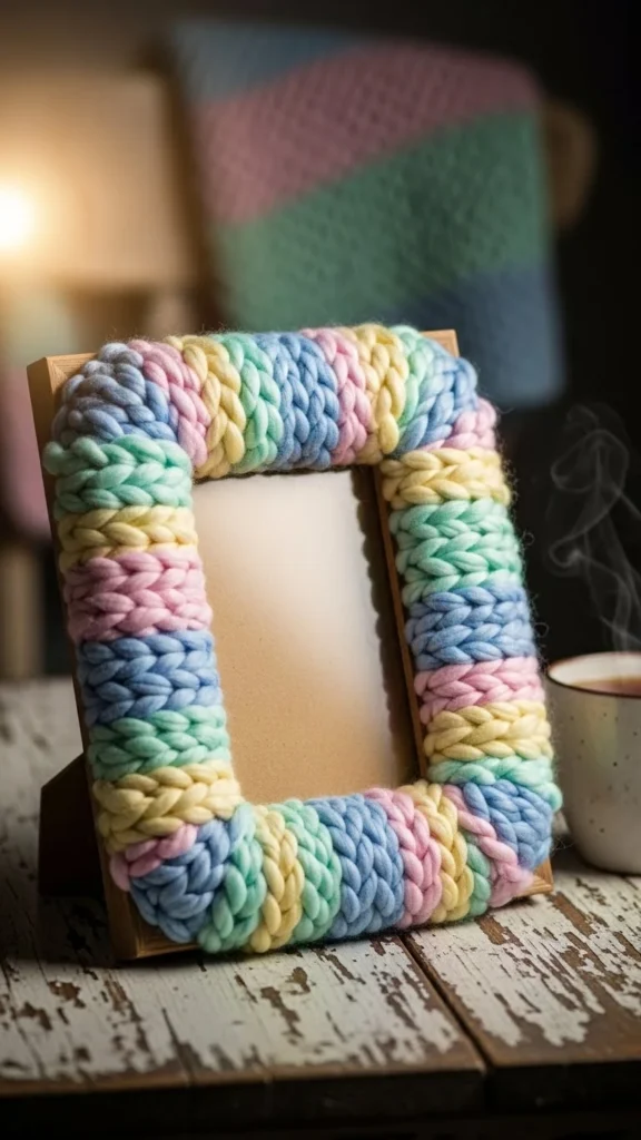 Yarn-Wrapped Color Frame