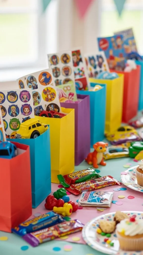 how to assemble party favor bags