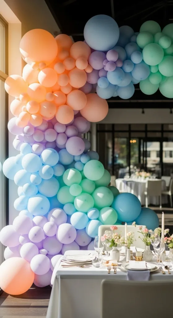 how to create balloon walls