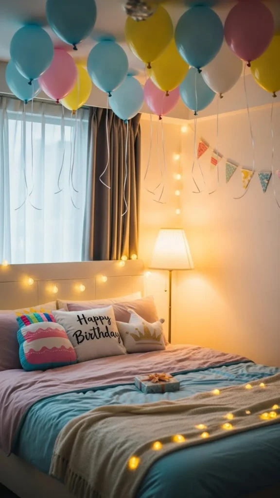 how to decorate birthday rooms