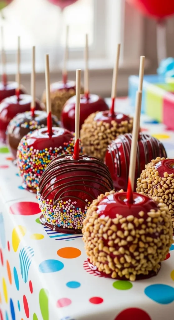 how to decorate candy apples