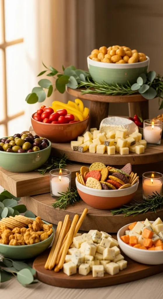 how to decorate snack stations
