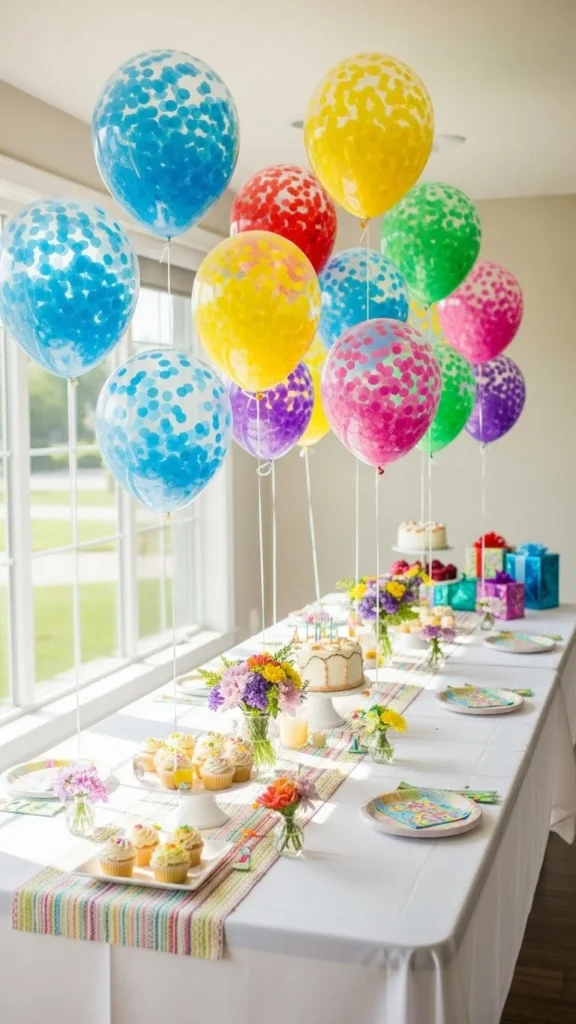 how to make confetti balloons