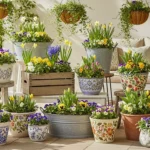 22 Unique DIY Spring Planters That Make Greenery Pop