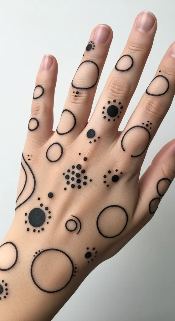 Abstract Dots and Circles