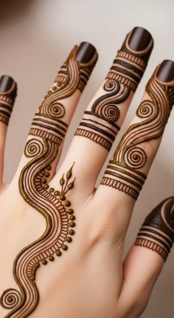 Abstract Swirls and Curves