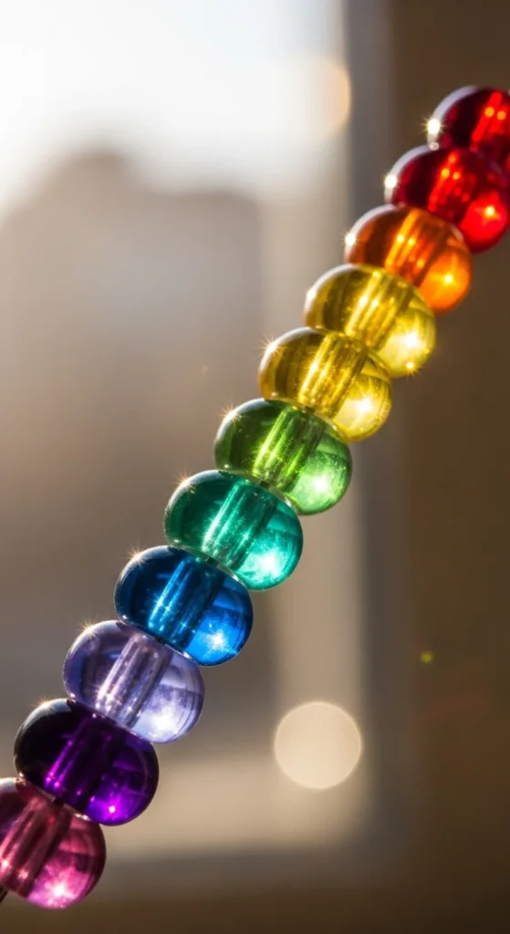 Beaded Rainbow Garland