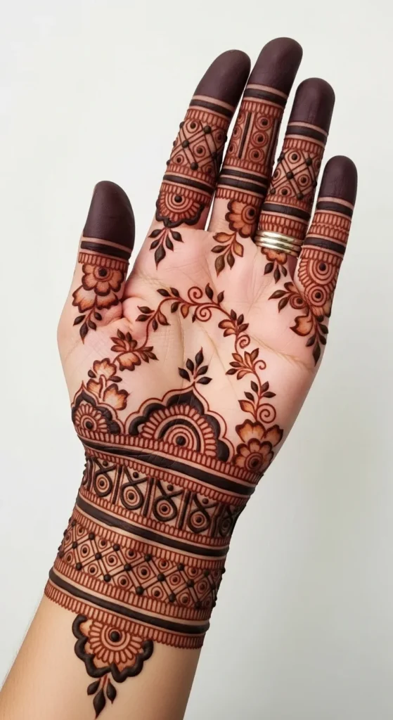 Bold Border Mehndi