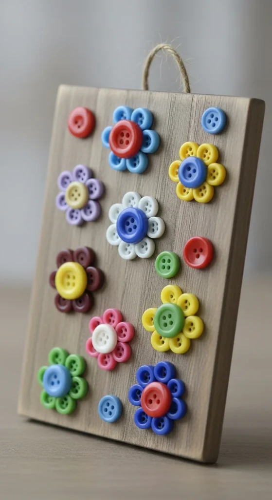 Button Flower Sign