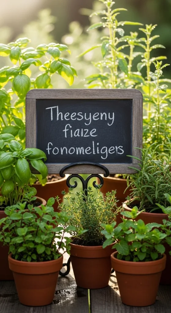 Chalkboard Herb Sign