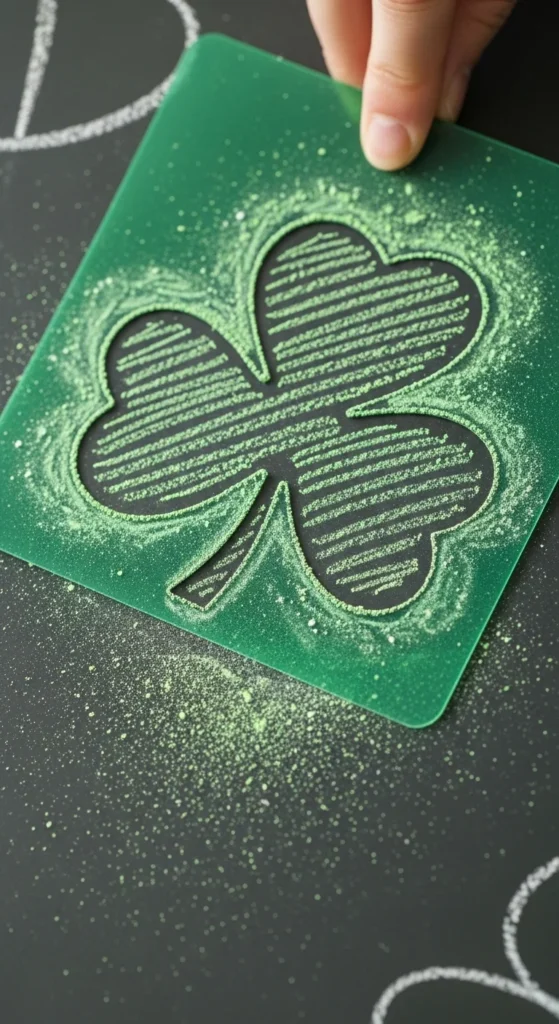 Chalkboard Shamrocks