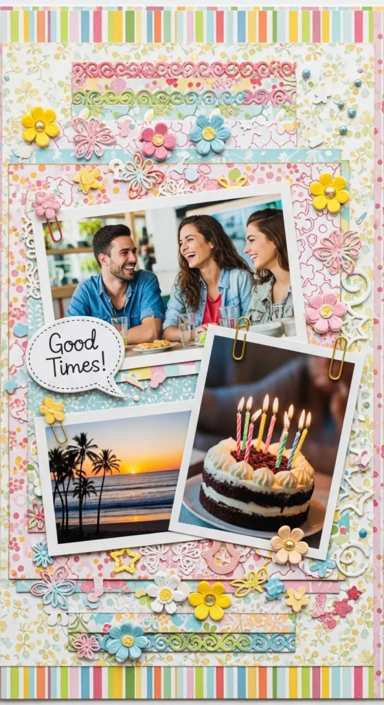 Colorful Scrapbook Borders