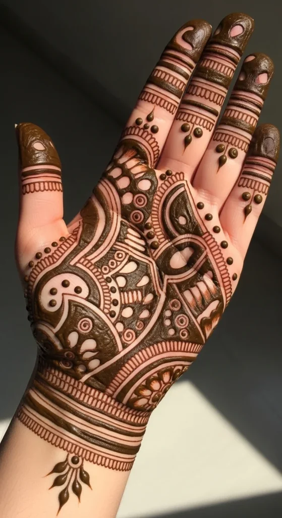 Contemporary Abstract Mehndi
