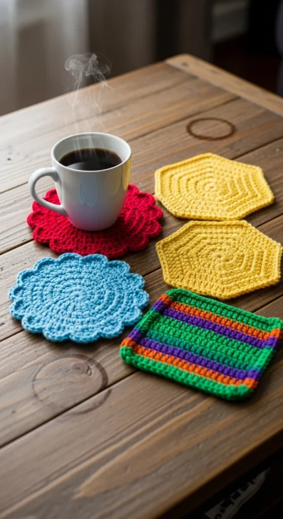Cute Crochet Coasters