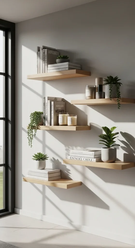 DIY Floating Shelves for Extra Storage