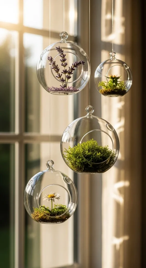 DIY Hanging Glass Orbs