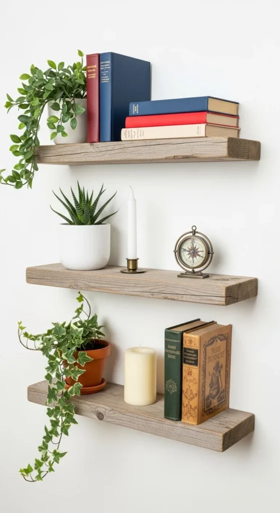 DIY Hanging Shelves