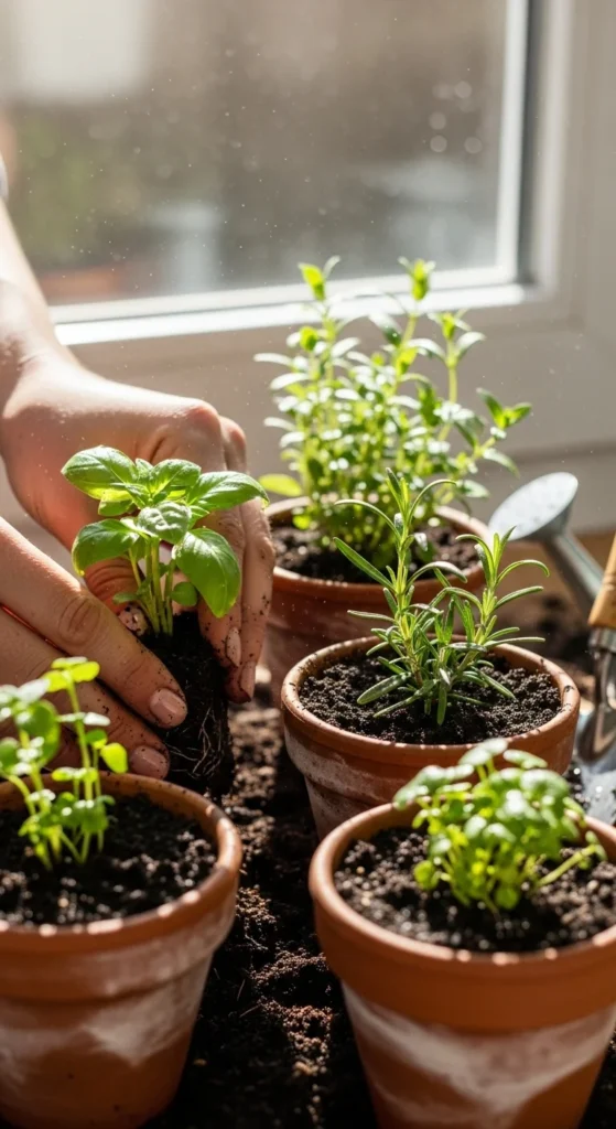 DIY Herb Garden Planters