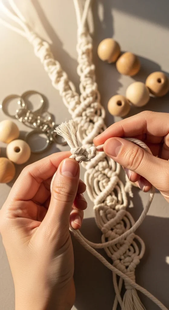 DIY Macramé Keychains
