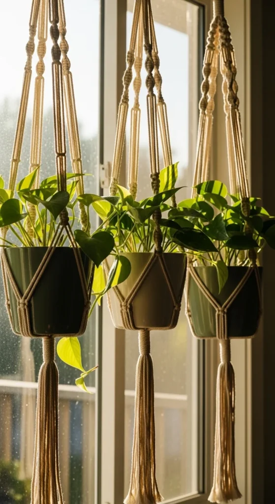 DIY Macramé Plant Hangers