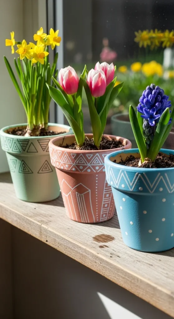 DIY Painted Flower Pots