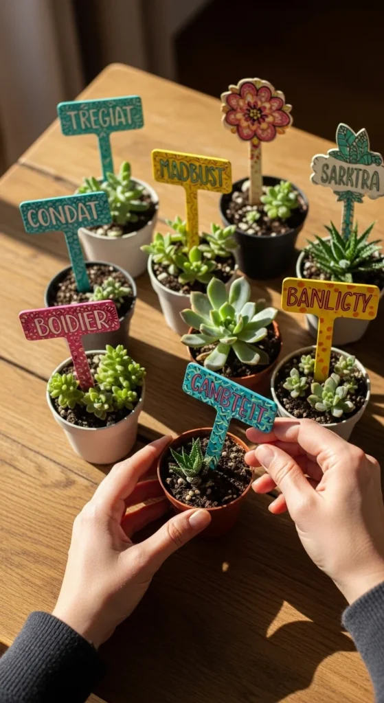 DIY Painted Plant Markers