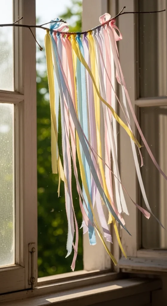 DIY Ribbon Mobiles