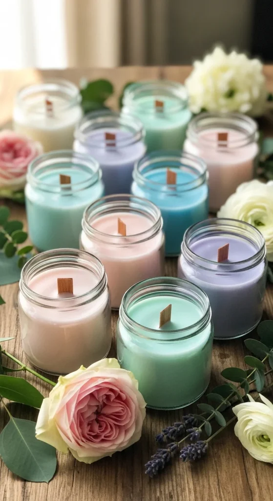 DIY Spring Candles