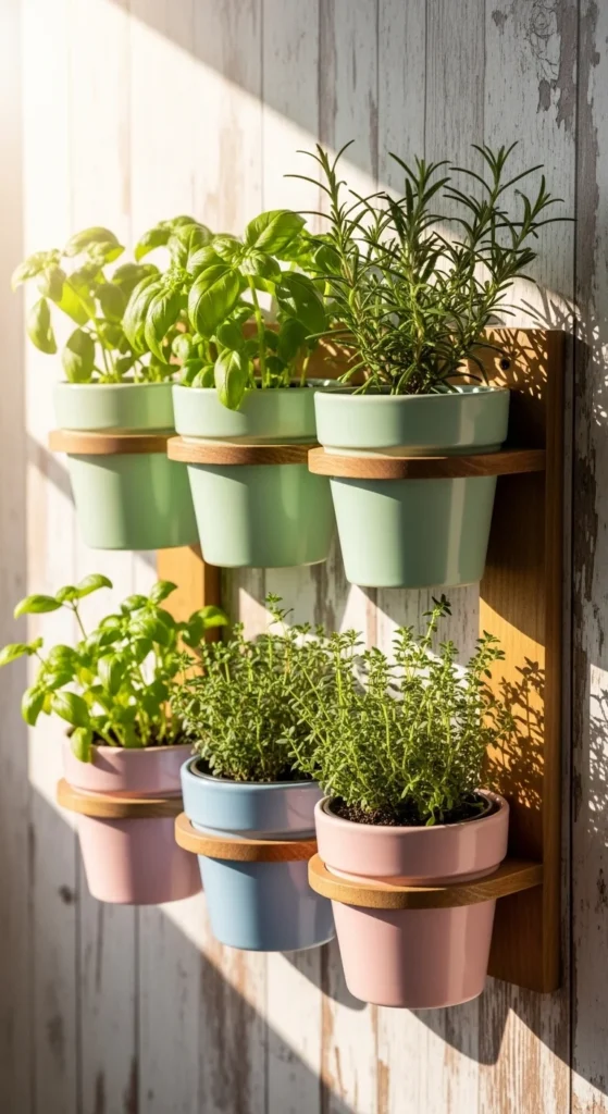 DIY Wall Herb Rack