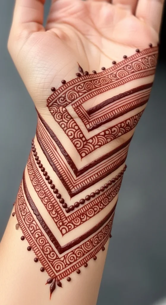 Diagonal Chevron Pattern