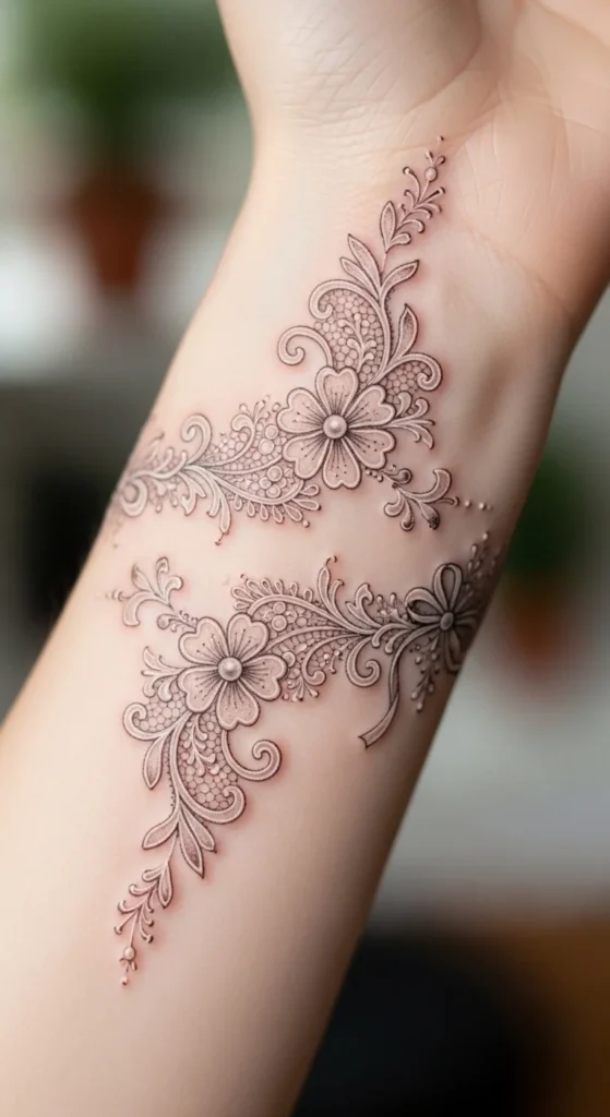 Elegant Lace on the Wrist