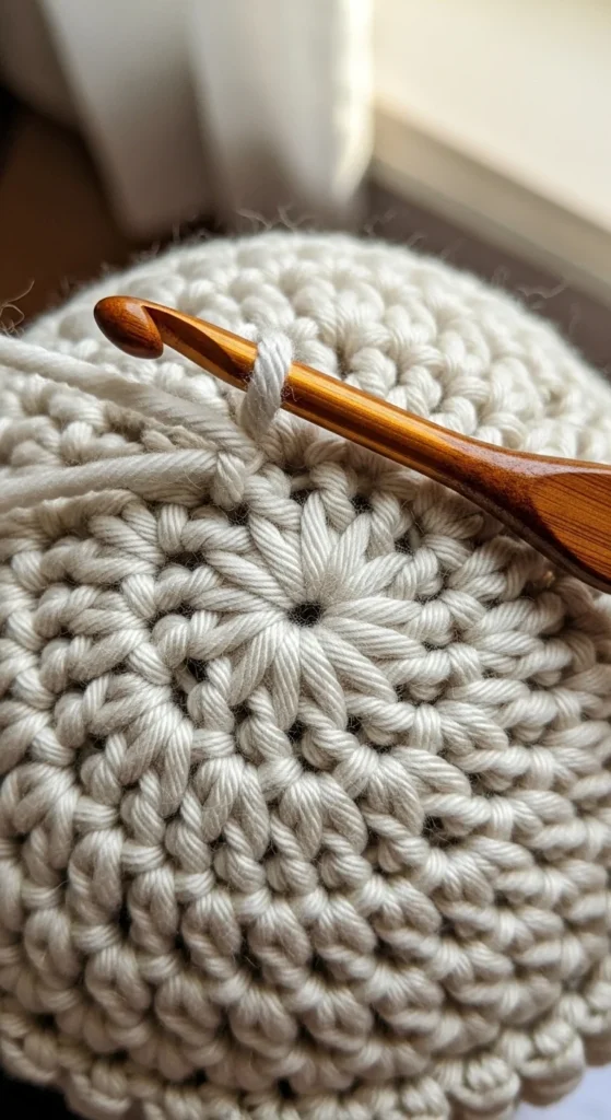 Finish the Top of the Beanie