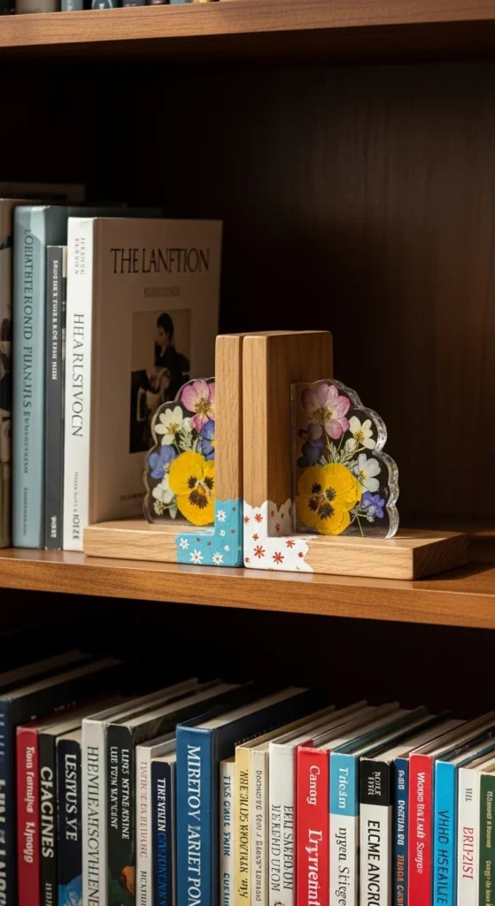 Floral Bookends