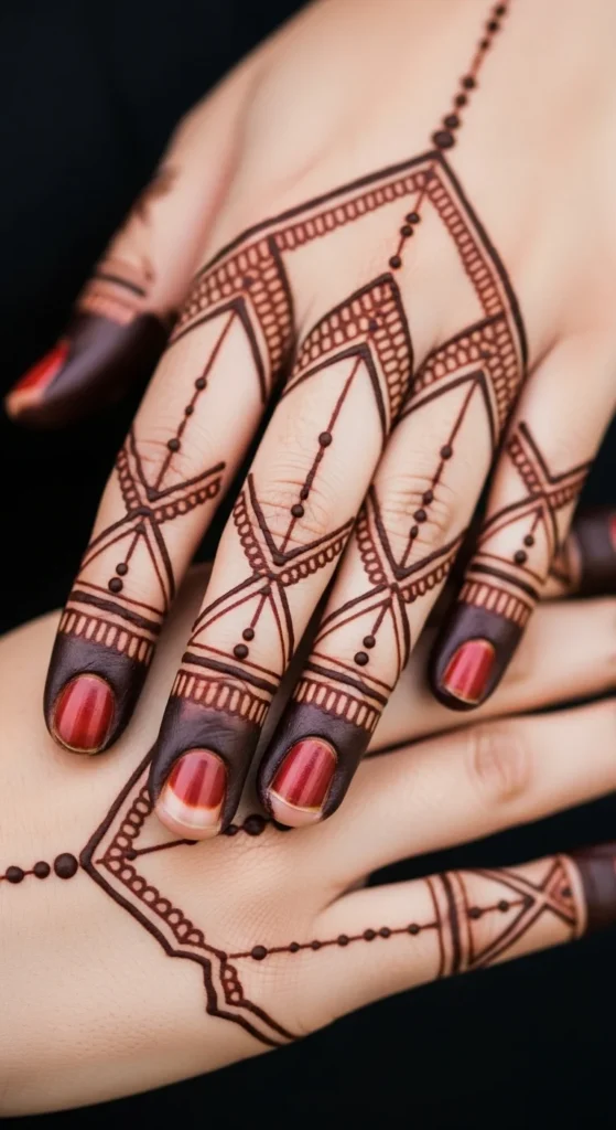 Geometric Lines with Dots