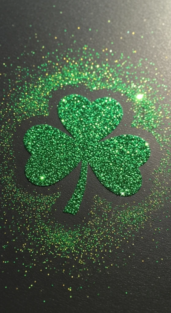 Glitter Shamrocks