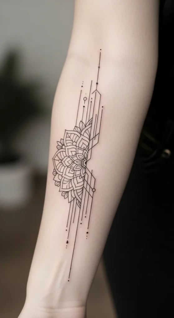 Half Mandala on the Wrist