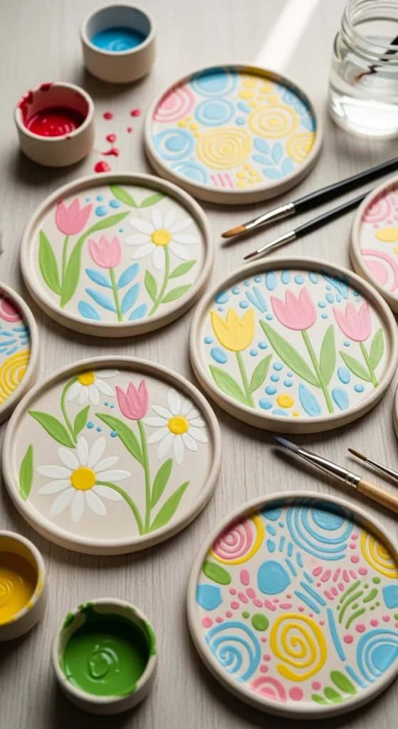 Hand-Painted Coasters