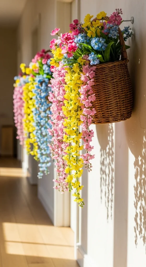 Hanging Floral Wall Baskets