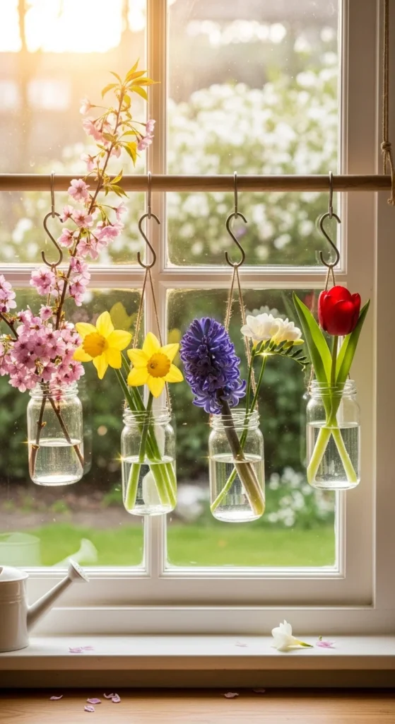 Hanging Flower Jars