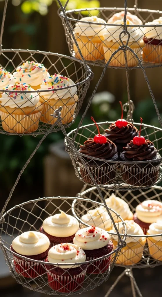 Hanging Wire Basket Stand