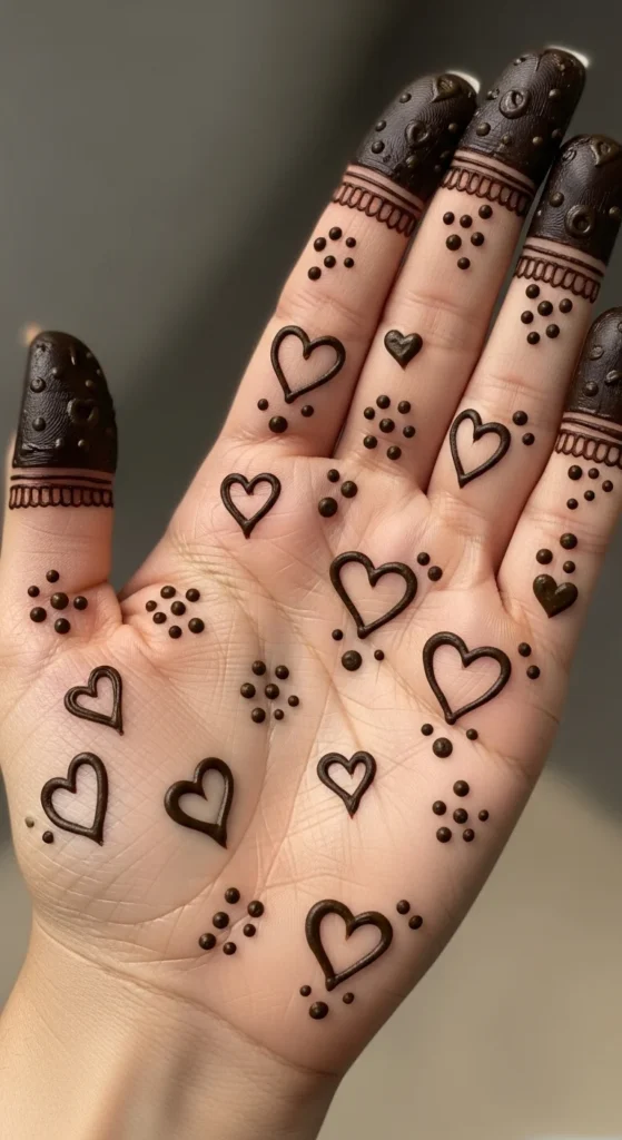 Heart Shapes and Dots